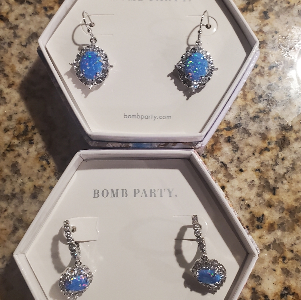 BP October Opal earrings bundle